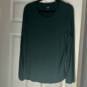 Gap Luke T long sleeve green top